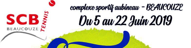 Tournoi Couzé Open du 5 au 22 juin 2019